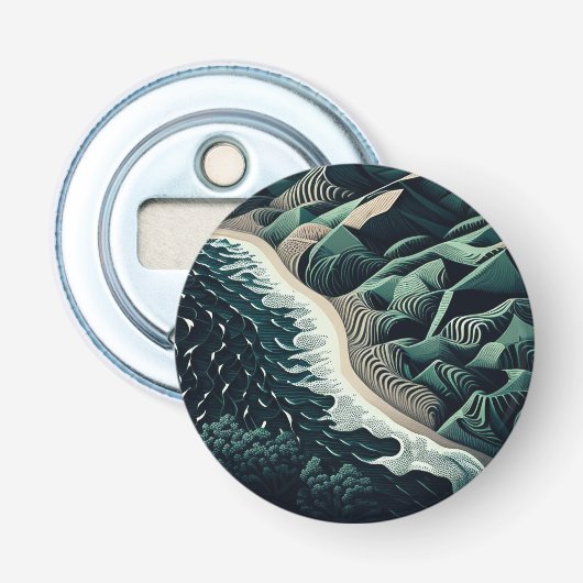 Serene Shores Button Flesopener (Voorkant)