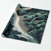 Serene Shores Cadeaupapier (Uitgerold)