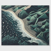 Serene Shores Cadeaupapier (Vlak)