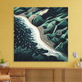 Serene Shores Canvas Afdruk (Insitu (Woonkamer))