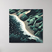Serene Shores Canvas Afdruk (Voorkant)
