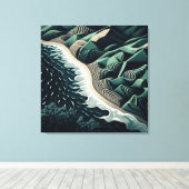 Serene Shores Canvas Afdruk (Insitu (Houten vloer))