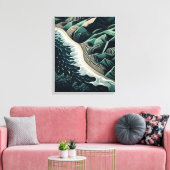 Serene Shores Canvas Afdruk (Insitu (Woonkamer))