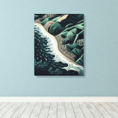 Serene Shores Canvas Afdruk (Insitu (Houten vloer))