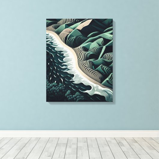Serene Shores Canvas Afdruk (Insitu (Houten vloer))