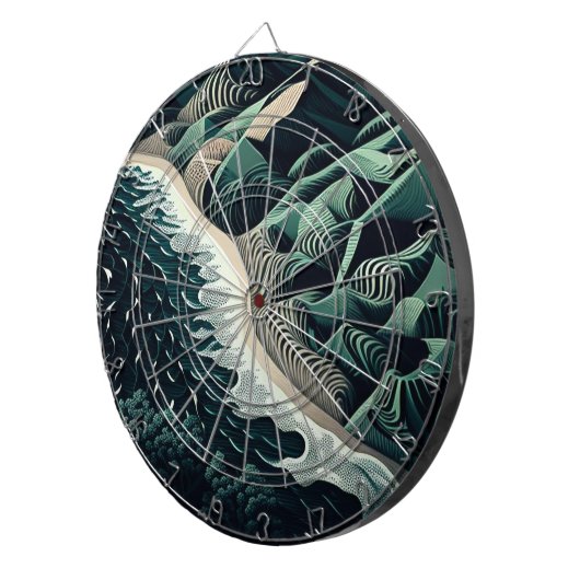 Serene Shores Dartbord (Voorkant Rechts)