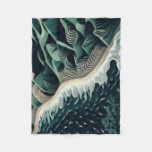 Serene Shores Fleece Deken (Voorkant)