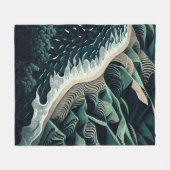 Serene Shores Fleece Deken (Voorkant (Horizontaal))