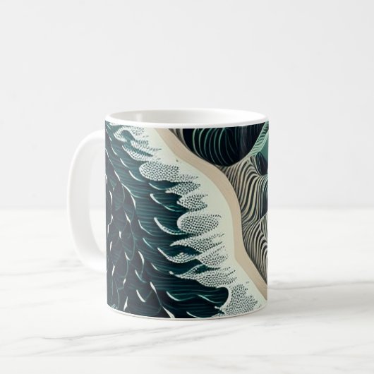 Serene Shores Koffiemok (Voorkant links)