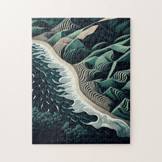 Serene Shores Legpuzzel (Verticaal)