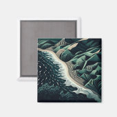 Serene Shores Magneet (Voorkant / Achterkant)