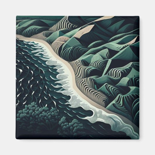 Serene Shores Magneet (Voorkant)