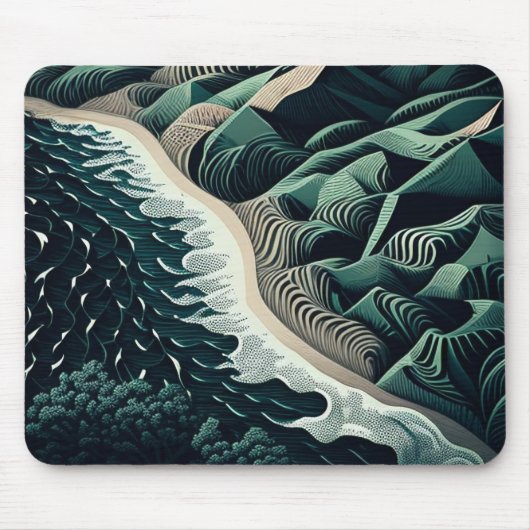 Serene Shores Muismat (Voorkant)