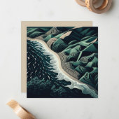 Serene Shores Notitiekaartje (Voorkant / Achterkant in situ)