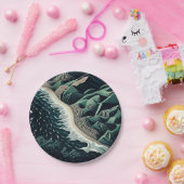 Serene Shores Papieren Bordje (Feest)