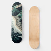 Serene Shores Persoonlijk Skateboard (Voorkant)