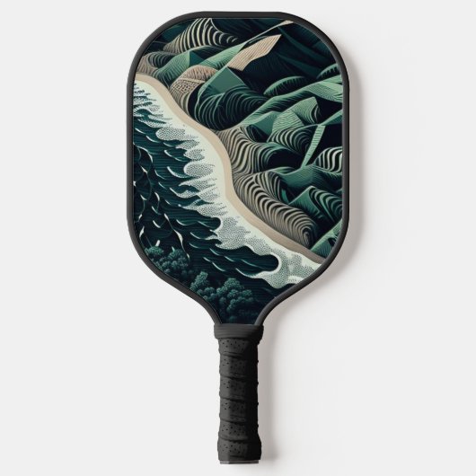 Serene Shores Pickleball Paddle (Voorkant)