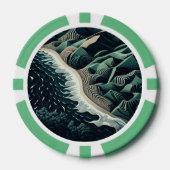 Serene Shores Poker Chips (Voorkant)
