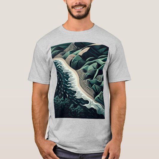 Serene Shores T-shirt (Voorkant)