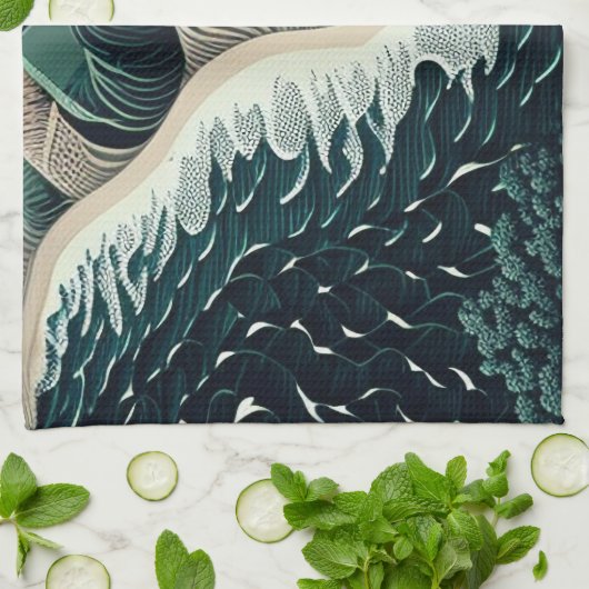 Serene Shores Theedoek (Gevouwen)