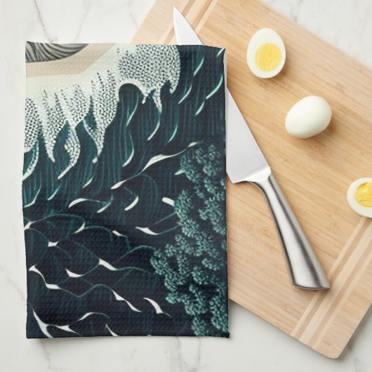 Serene Shores Theedoek (Quarter Fold)