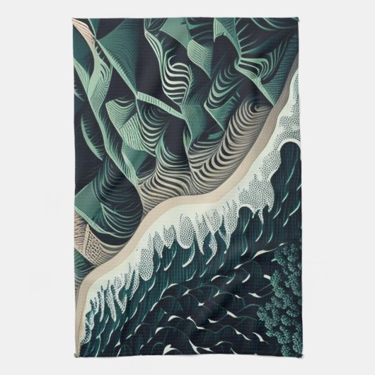 Serene Shores Theedoek (Verticaal)
