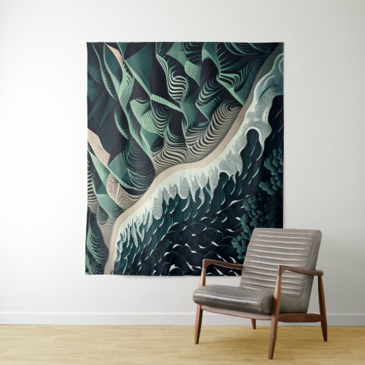Serene Shores Wandkleed (In situ)