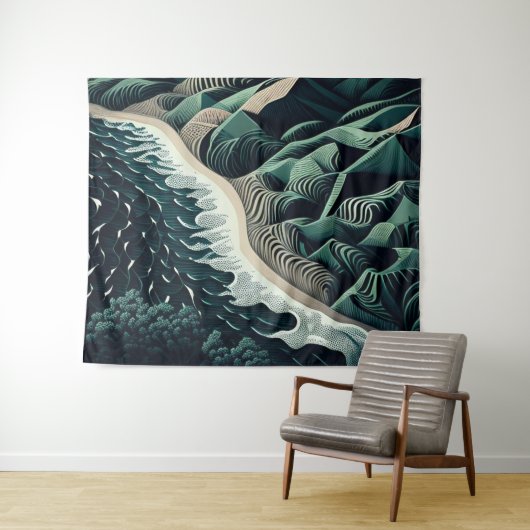 Serene Shores Wandkleed (In Situ (horizontaal))