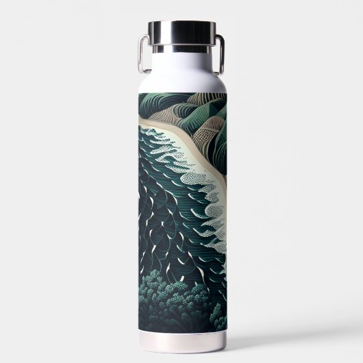 Serene Shores Waterfles (Voorkant)