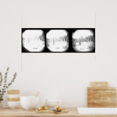 Serene Sierra Snowstorm Poster (Keuken)