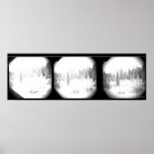 Serene Sierra Snowstorm Poster (Voorkant)