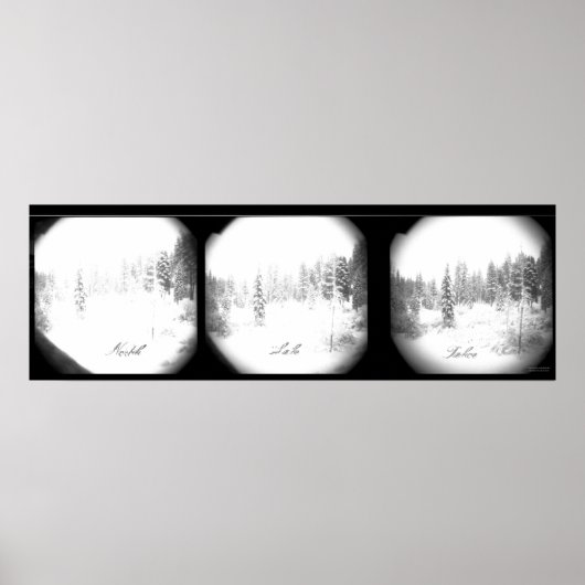 Serene Sierra Snowstorm Poster (Voorkant)