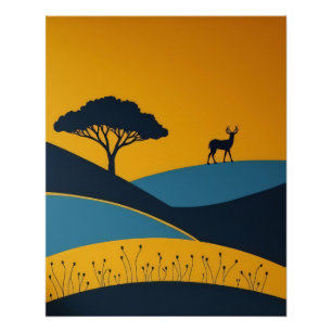 Serene Silhouetten Perfect Poster