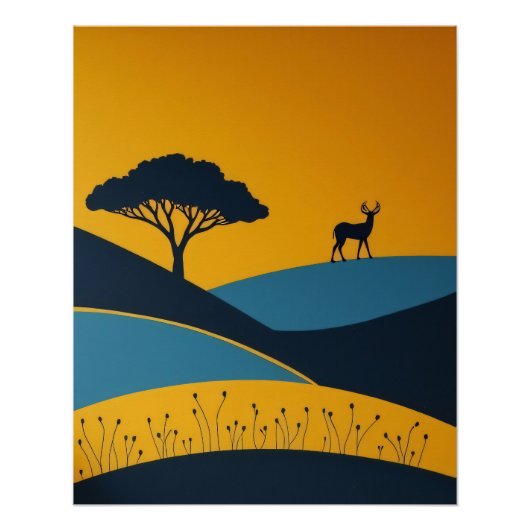 Serene Silhouetten Perfect Poster (Voorkant)