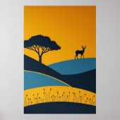 Serene Silhouetten Poster (Voorkant)