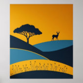 Serene Silhouetten Poster (Voorkant)