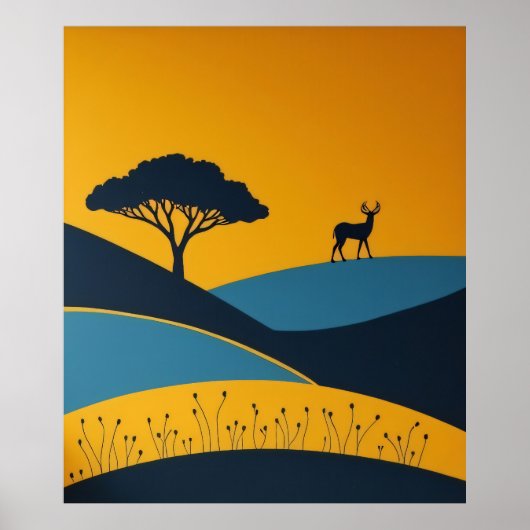 Serene Silhouettes Poster (Voorkant)