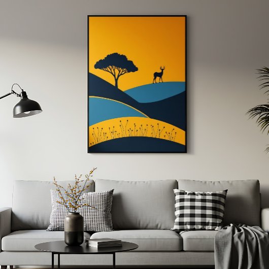 Serene Silhouettes Poster