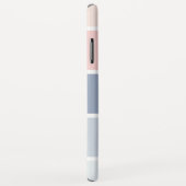 Serene Skies Stofblauw Blush Strepen Persoonlijk Case-Mate iPhone Case (Achterkant/rechts)
