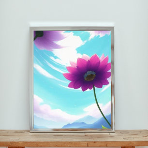 Serene Sky Bloom Foto Afdruk