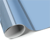 Serene Sky Blue and Slate Winter Tartan Plaid Cadeaupapier (Rol Hoek)