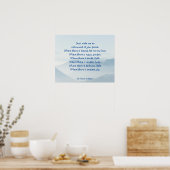 Serene Sky St. Francis Assissi Prayer Poster (Keuken)