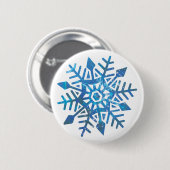 Serene Snowflake Buttonnen Ronde Button 5,7 Cm (Voorkant /achterkant)