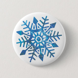 Serene Snowflake Buttonnen Ronde Button 5,7 Cm