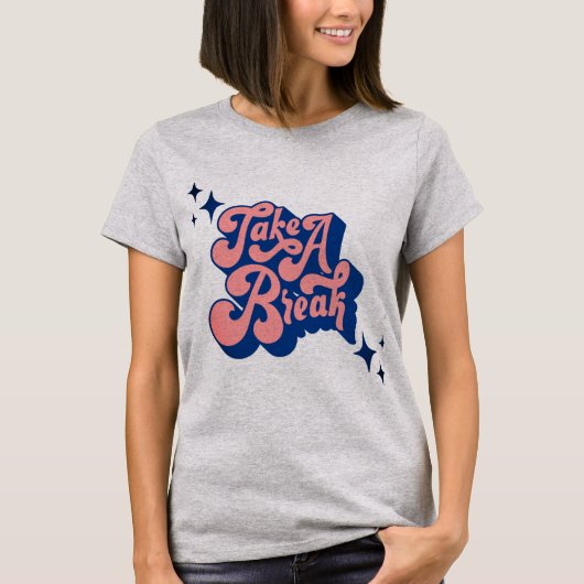 "Serene Solace: Take a Break Girl's T-shirt" T-shirt (Voorkant)