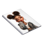 Serene Sparkle Muse Spiral Photo Notebook Notitieboek (Rechterzijde)