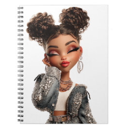 Serene Sparkle Muse Spiral Photo Notebook Notitieboek