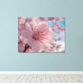 Serene Spring Flower Art Canvas Print (Insitu (Houten vloer))