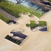 Serene Spring Mountain Legpuzzel (Zijkant)