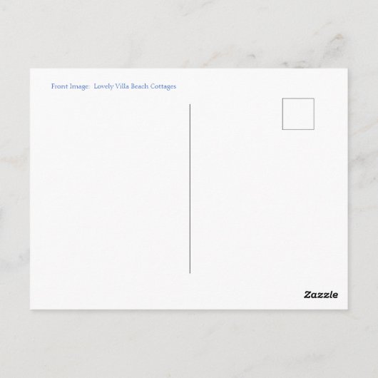 SERENE ST. LUCIA/CHAISE DOOR HET ZEE BRIEFKAART (Achterkant)